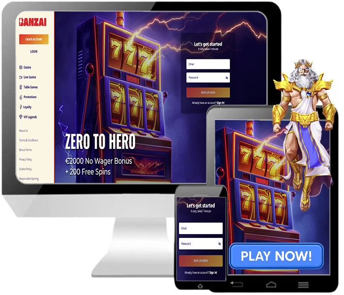 Banzai Casino - Jouer sur Tous les Appareils